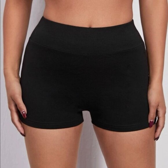 Wide Waistband Biker Shorts - Picture 1 of 3